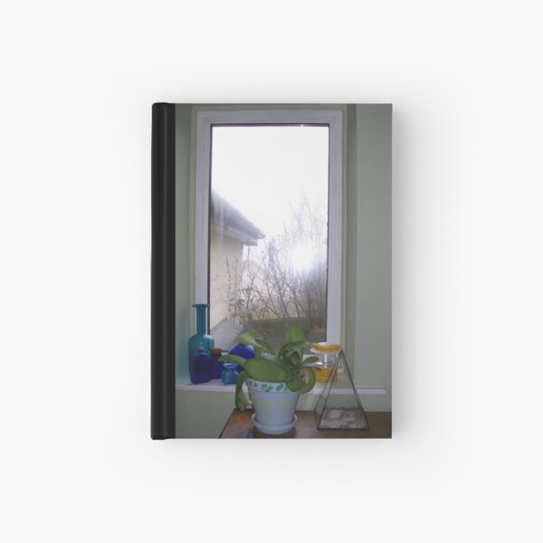 View with Blue Hardcover Journal