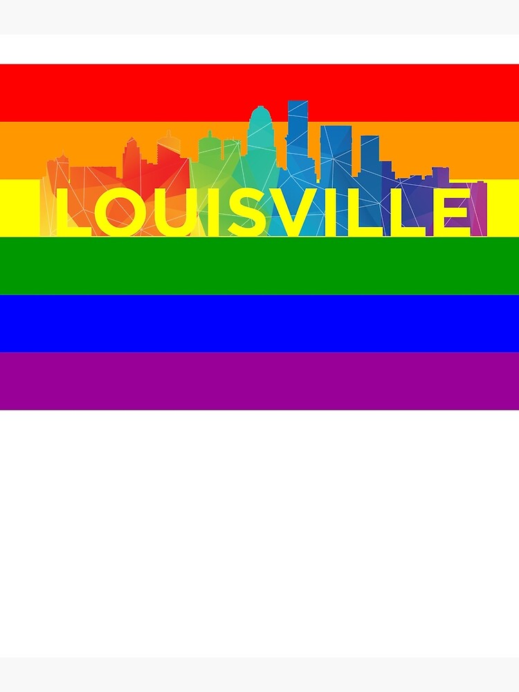 "Louisville Gay Pride Shirt Louisville LGBT Rainbow Flag Shirt