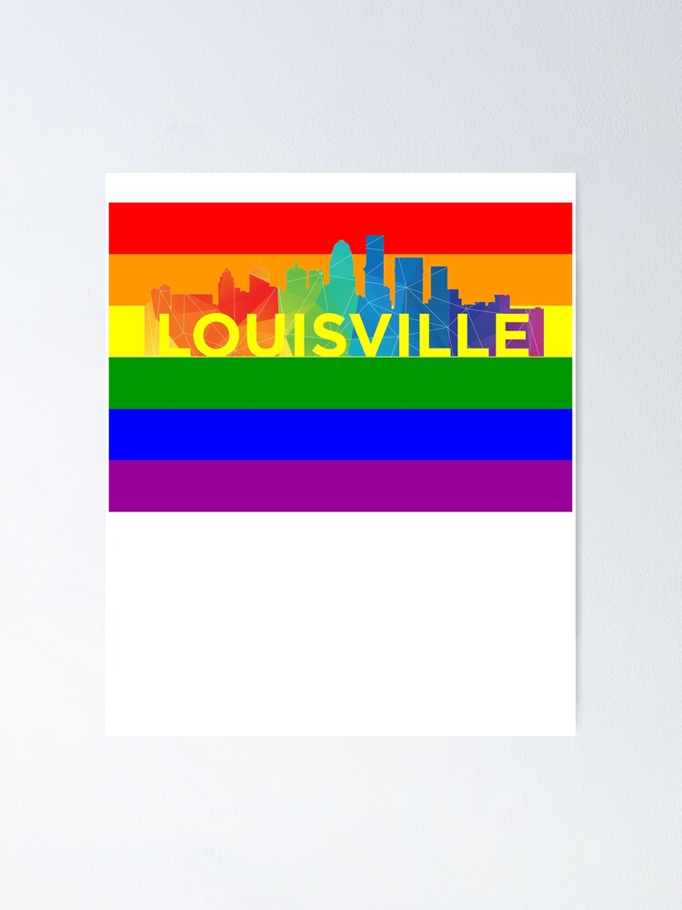 "Louisville Gay Pride Shirt Louisville LGBT Rainbow Flag Shirt