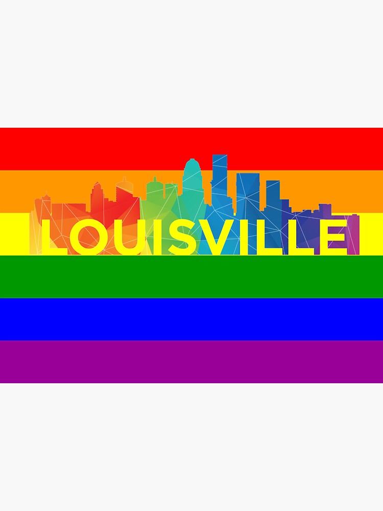 "Louisville Gay Pride Shirt Louisville LGBT Rainbow Flag Shirt