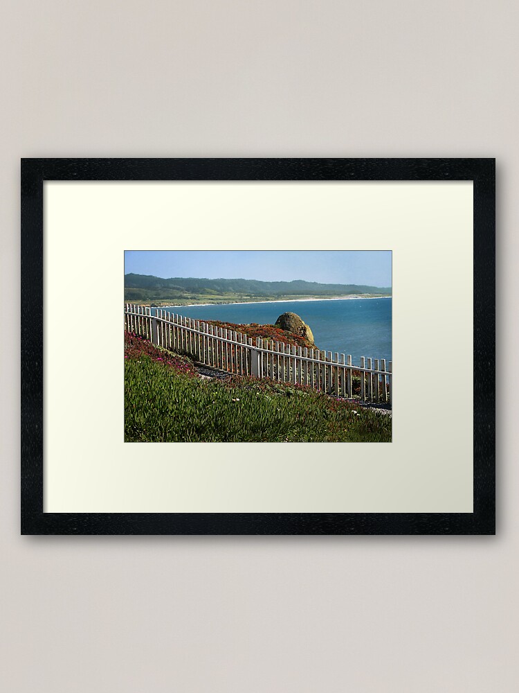 Alternate view of California Coast in Spring Framed Art Print
