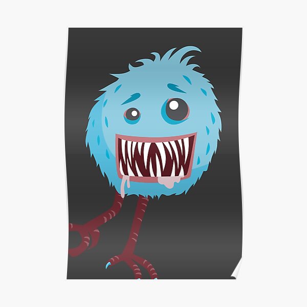 Horrible Teeth Posters Redbubble - roblox id xx tentacion teeth