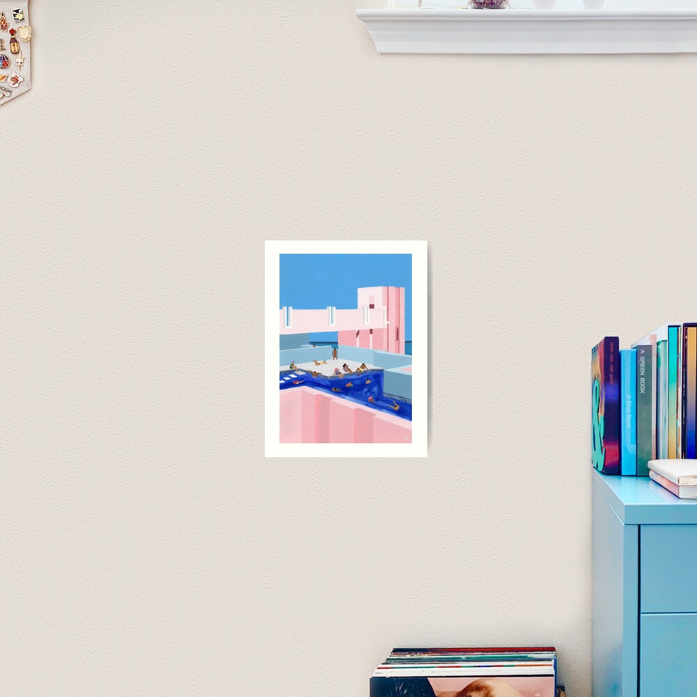 Spain Pool Art Print