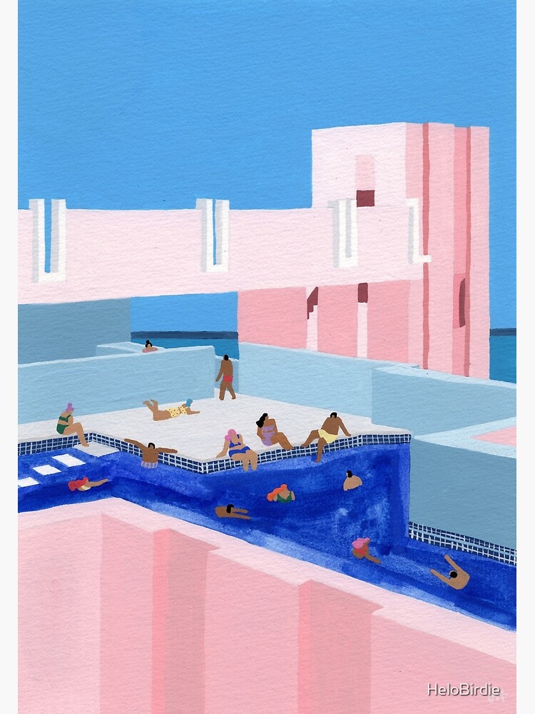Thumbnail 3 of 3, Art Print, Spain Pool designed and sold by HeloBirdie.