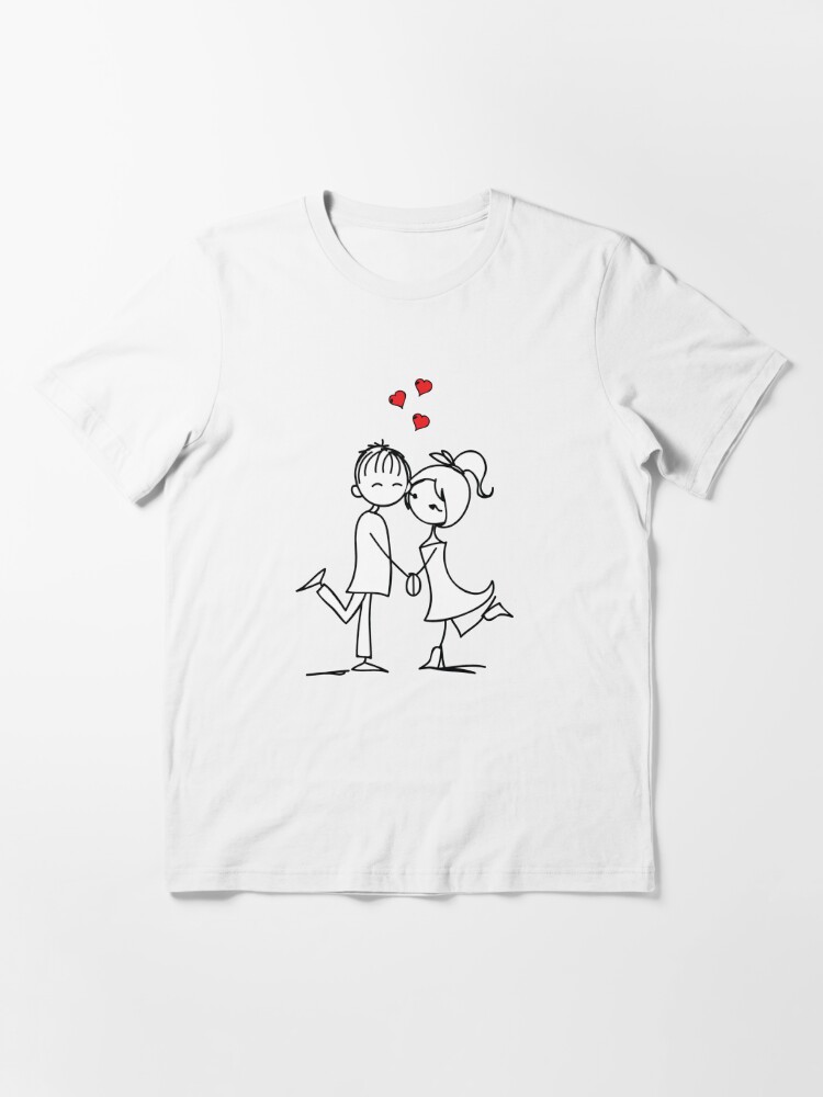 T-shirts à Motifs One Love pOur Amoureux - Couples Amoureux