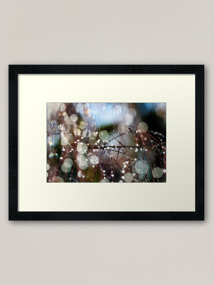 Alternate view of Rain drops Framed Art Print