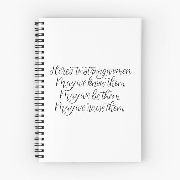 Item preview, Here's To Strong Women Quote Design designed and sold by Elyse Burns.