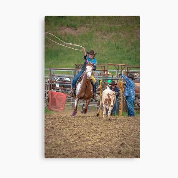RODEOS, HORSES, COWBOYS Canvas Print