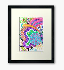 Feuerdelfin Gerahmtes Wandbild