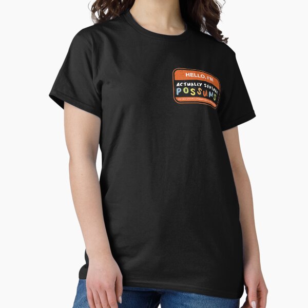 Item preview, Possum Name-tag Shirt designed and sold by pastelfuneral.
