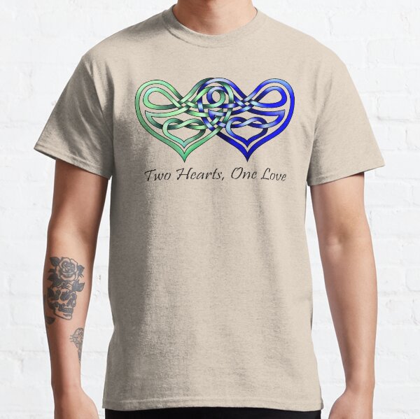 Celtic Knot Two Hearts, One Love Classic T-Shirt