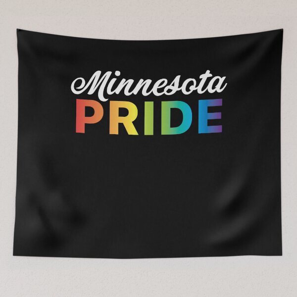 Item preview, Minnesota Gay Pride Shirt - Minnesota LGBT Rainbow Flag Shirt - Minnesota Gay Pride designed and sold by Galvanized.
