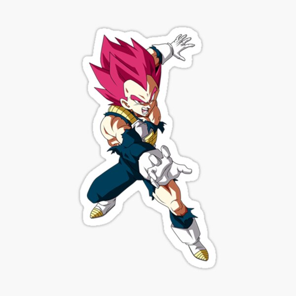 super saiyan blue evolution vegeta Sticker for Sale by Marty Thor