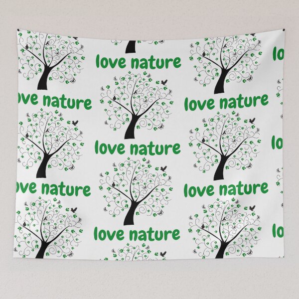 Item preview, love nature,tree,green,black,grey colours used,butterflies,leaves,birds,eagle,hawk,nature describing,ecological,animals,flourish,flying,insects designed and sold by Urban Binge.