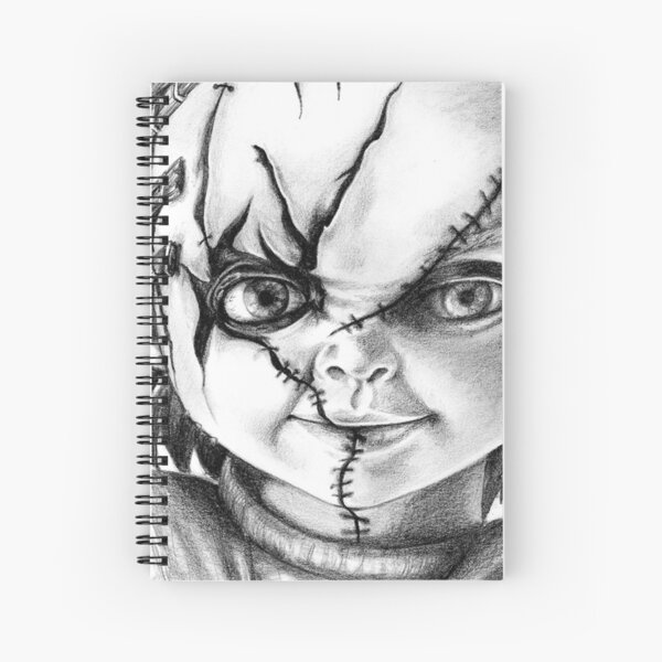 Cuaderno de espiral «Hola soy chucky quiero jugar» de robynzwilliams |  Redbubble