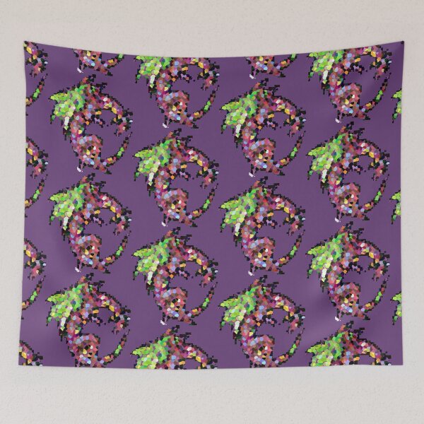 Item preview, Purple Dragon Pointilized designed and sold by PixelArtStore.