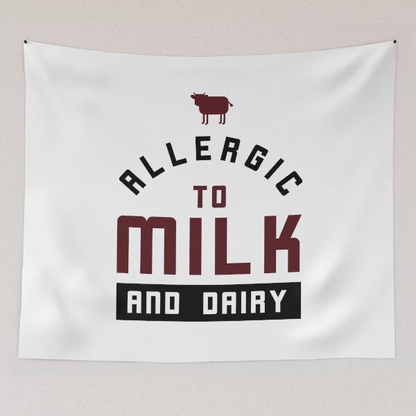 Item preview, Allergic to milk and dairy food allergy awareness kids designed and sold by kimberlyjensen.