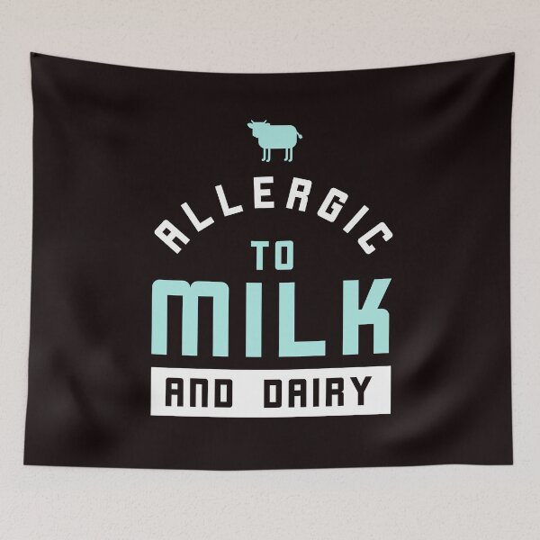 Item preview, Allergic to milk and dairy food allergy awareness designed and sold by kimberlyjensen.