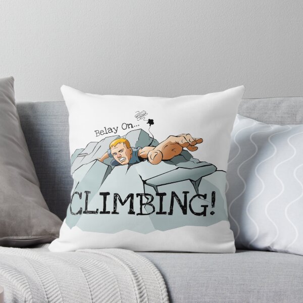 Item preview, Rock Climber Reaching for Hand Hold designed and sold by sketchtodigital.
