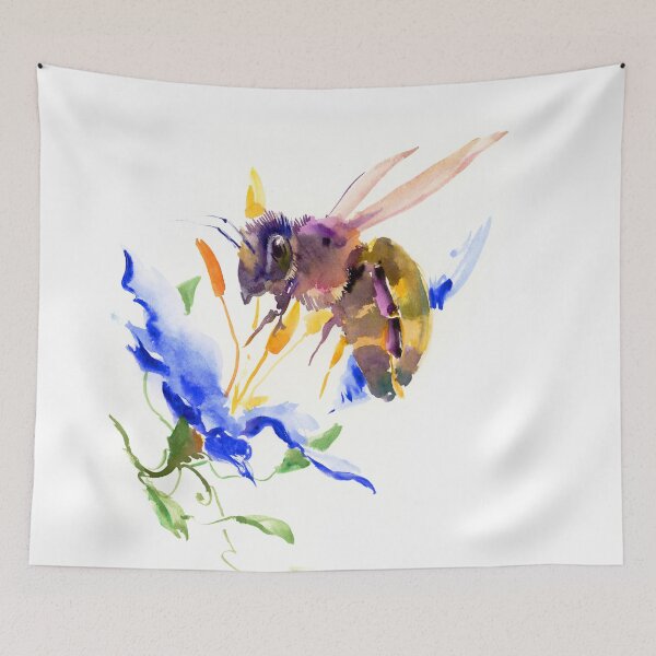 Item preview, Honey Bee and Flower designed and sold by surenart.