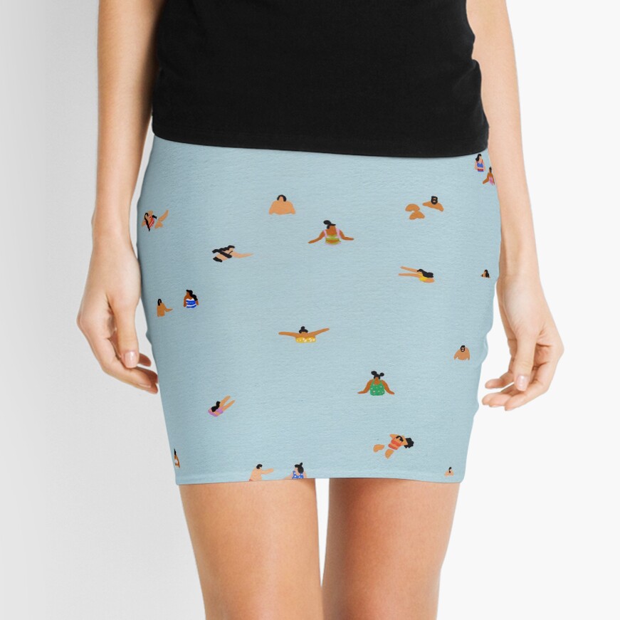 Blue Mini Skirt