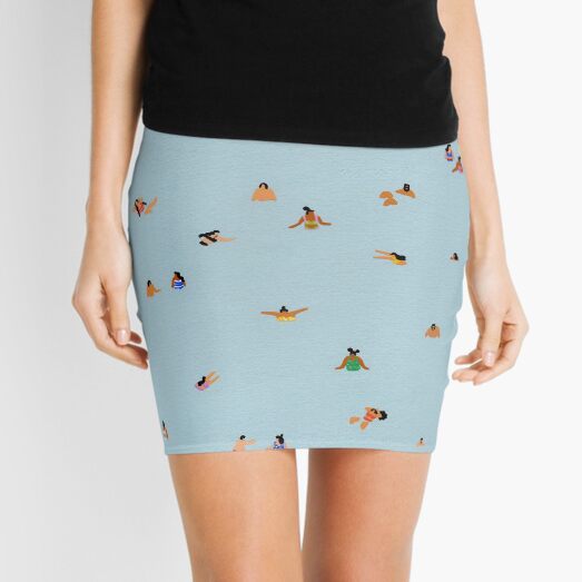 Blue Mini Skirt