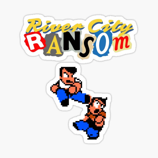 Item preview, River City Ransom Shirt (Logo w/ 8-Bit Characters) designed and sold by CountLatchula.