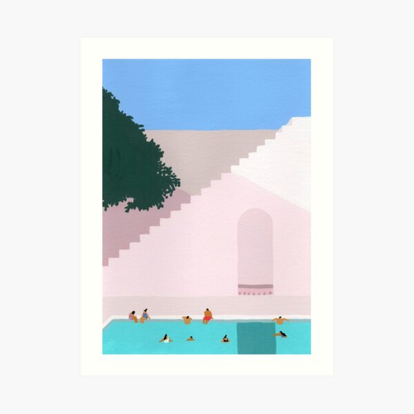 Greece Bliss Art Print