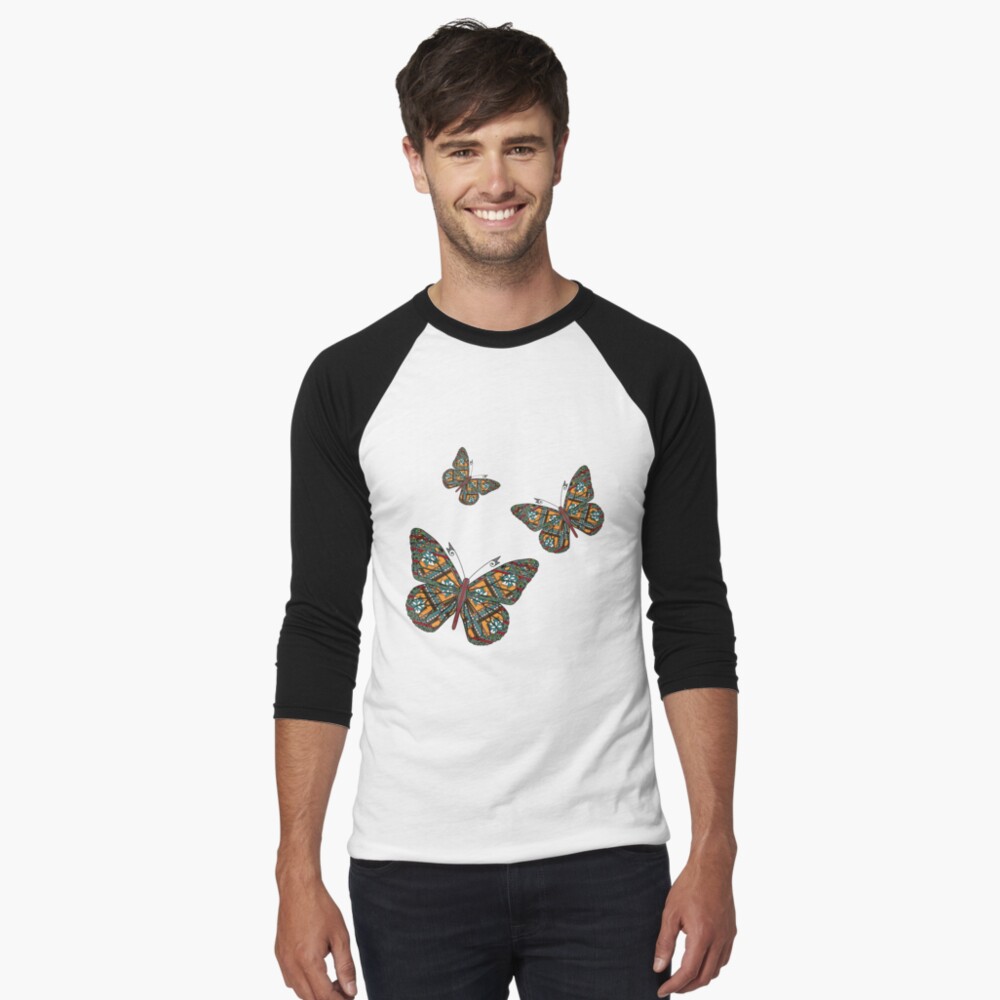 Item preview, Baseball ¾ Sleeve T-Shirt designed and sold by ValerieDesigns.