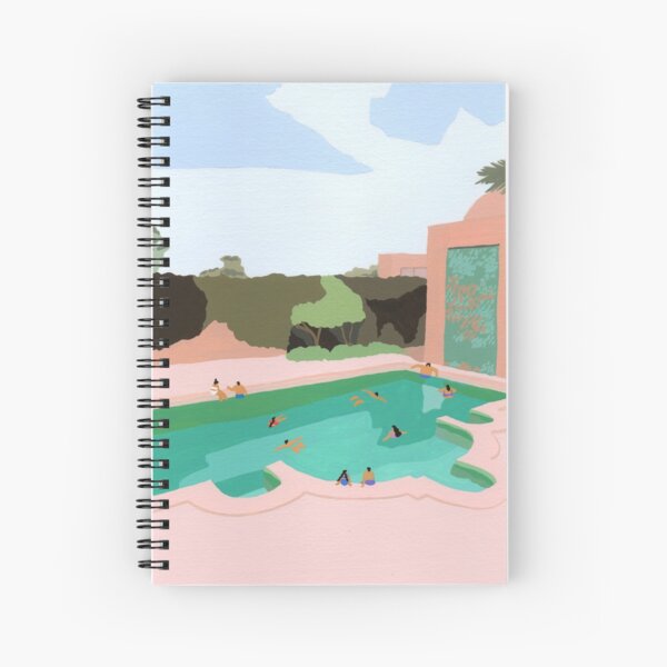 Backyard dip Spiral Notebook