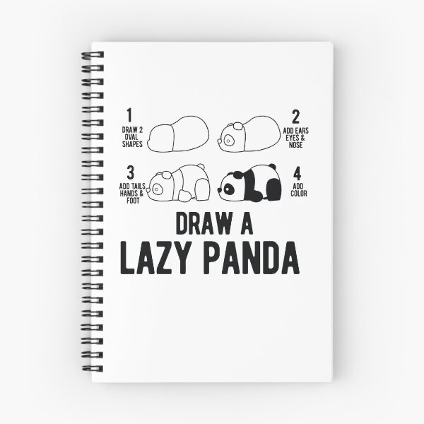 Item preview, Draw a lazy Panda fun animal step by step painting designed and sold by valuestees.