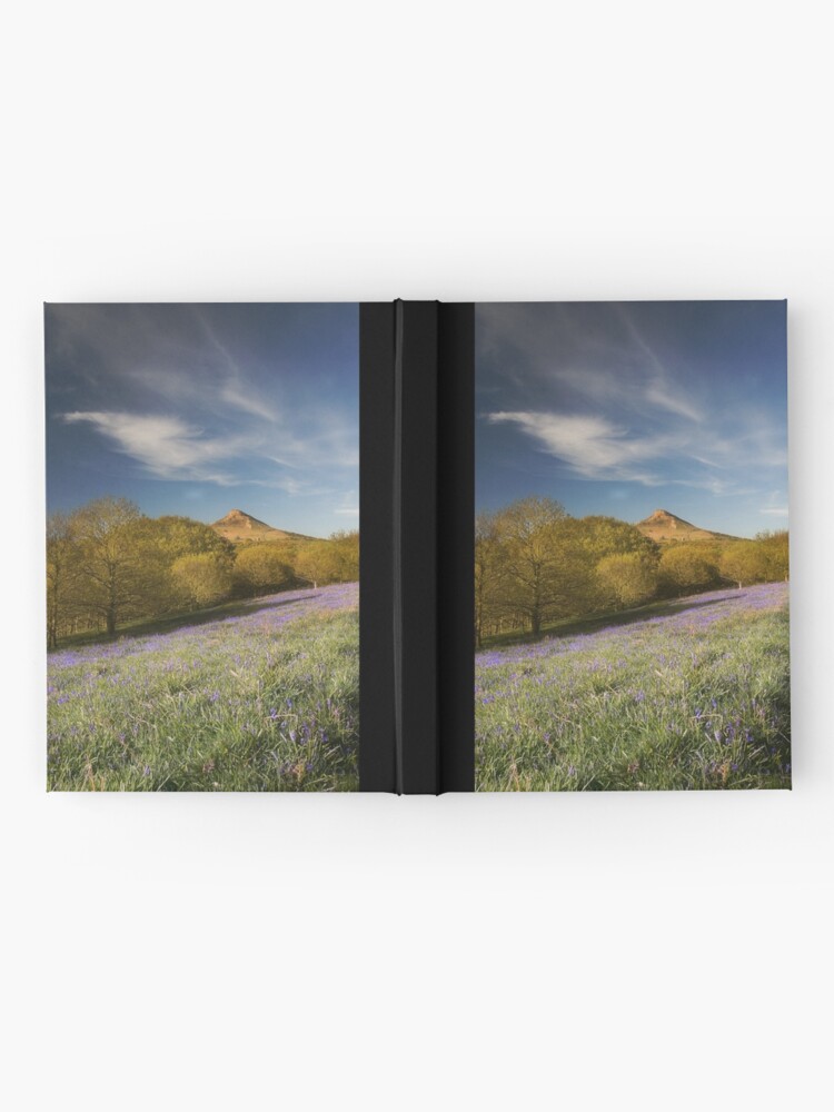 Thumbnail 2 of 3, Hardcover Journal, The Bluebells at Roseberry Topping designed and sold by james thow.