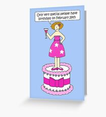 February 29th Birthday Leap Year Birthday. Greeting Card
