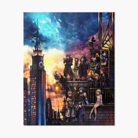 Kingdom Hearts 3 Cover Art Board Print