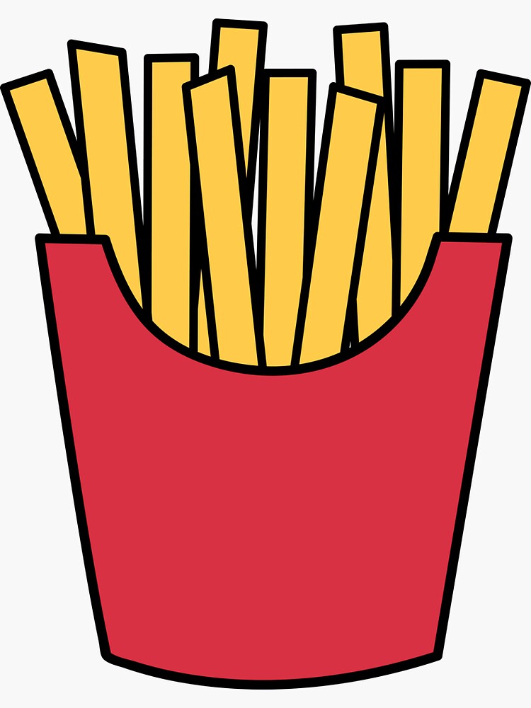 French Fries Sticker Sticker For Sale By Vanessavolk Redbubble 4376