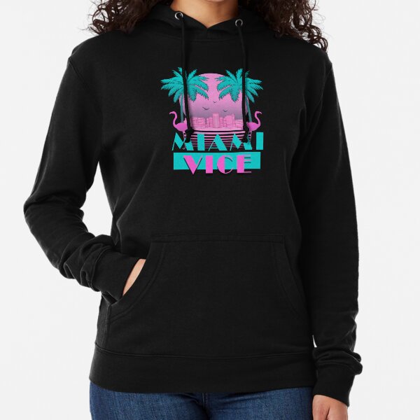 Miami Vice - Design rétro des années 80 Sweat à capuche léger