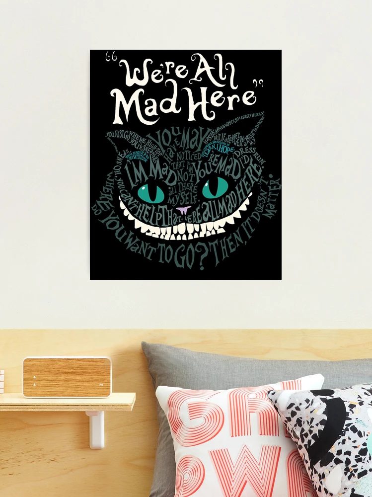 Cheshire Cat, Alice In Wonderland Wall Art, Engraved Cheshire Cat Wall –  Forgotten Engravings