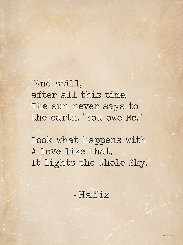 Hafiz quote by Pagarelov