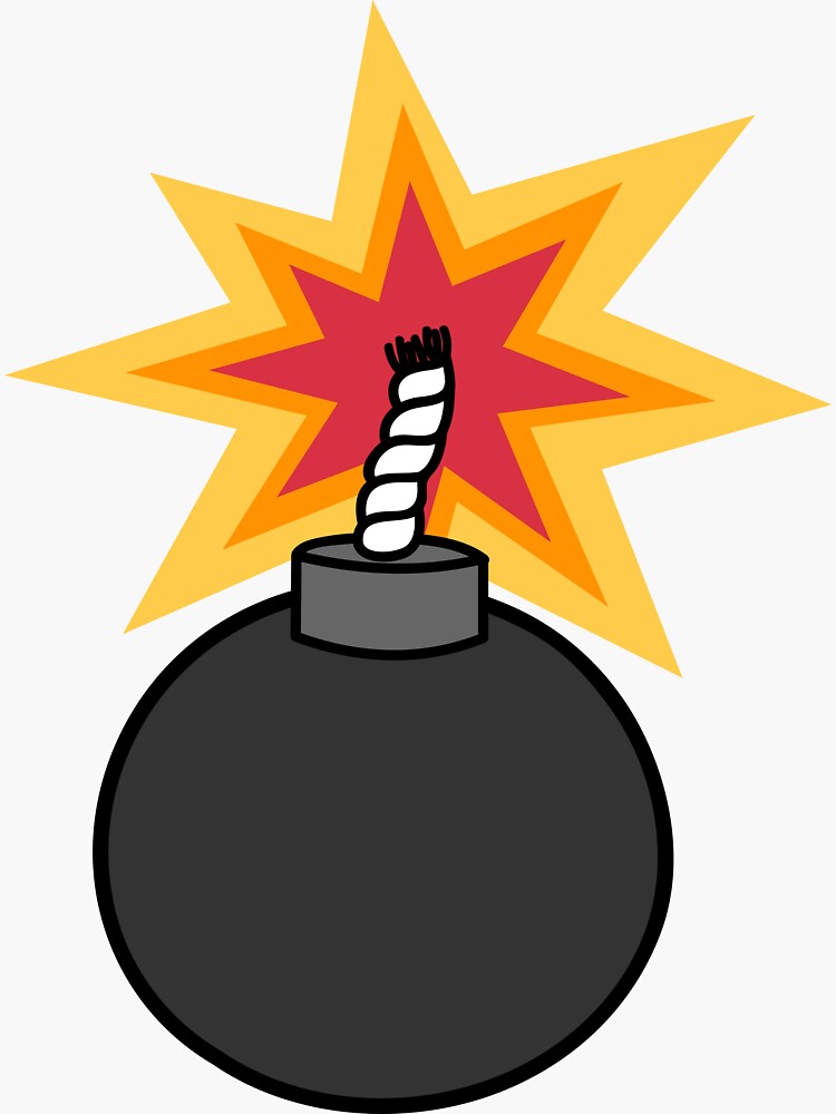 "Bomb Sticker" Sticker by vanessavolk Redbubble