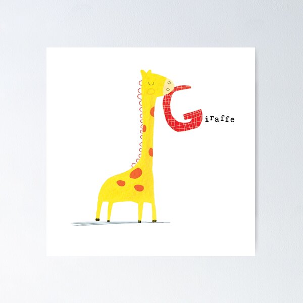 G is for Giraffe Poster
