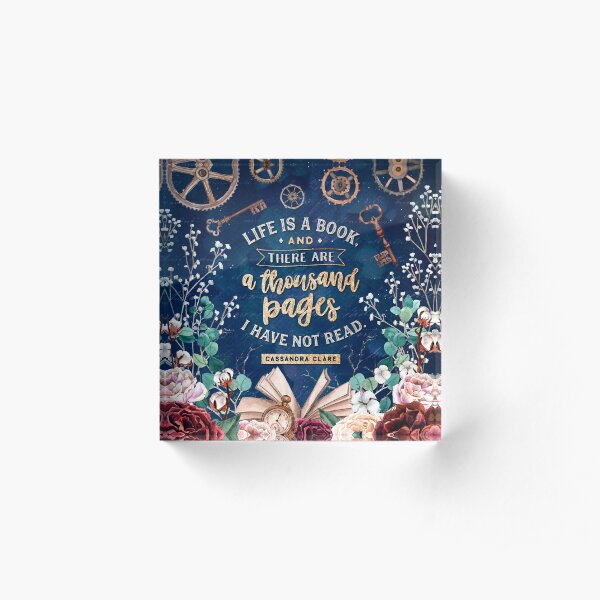 Life is a book Acrylic Block