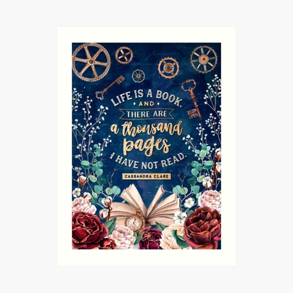 Life is a book Art Print
