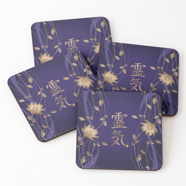 Item preview, Reiki Symbols- Golden lotus on purple designed and sold by Nartissima.