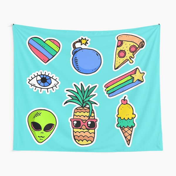 Rainbow Pepperoni Tapestries Redbubble - ice cream domino crown roblox