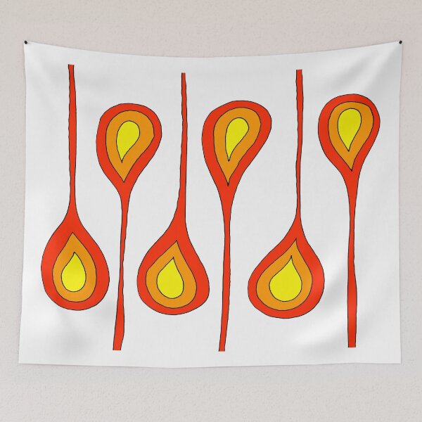 Item preview, Floral Motifs in Red designed and sold by Istvan Ocztos.