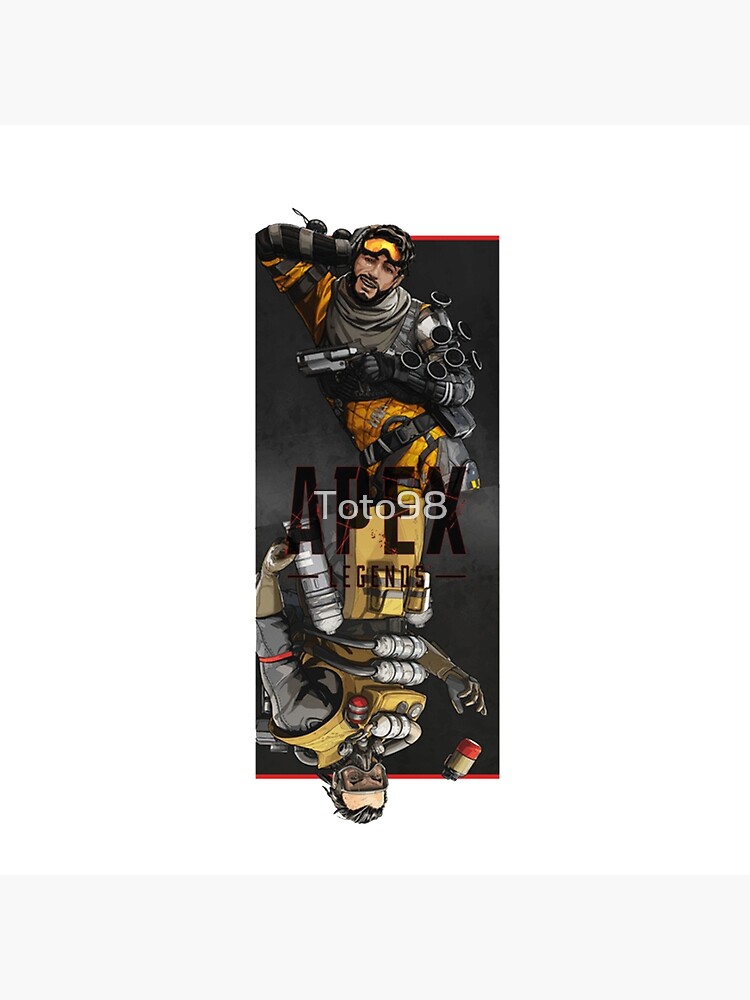 "Mirage x Caustic Apex Legends" Throw Pillow by Toto98 Redbubble