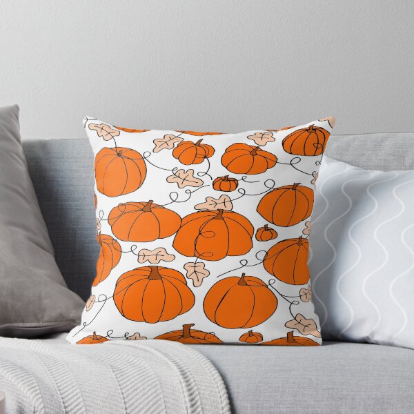 Item preview, Pumpkin patch - orange and white designed and sold by CraftCartwright.