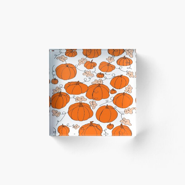 Aperçu de l'œuvre Patch citrouille - orange et blanc créée et vendue par CraftCartwright.