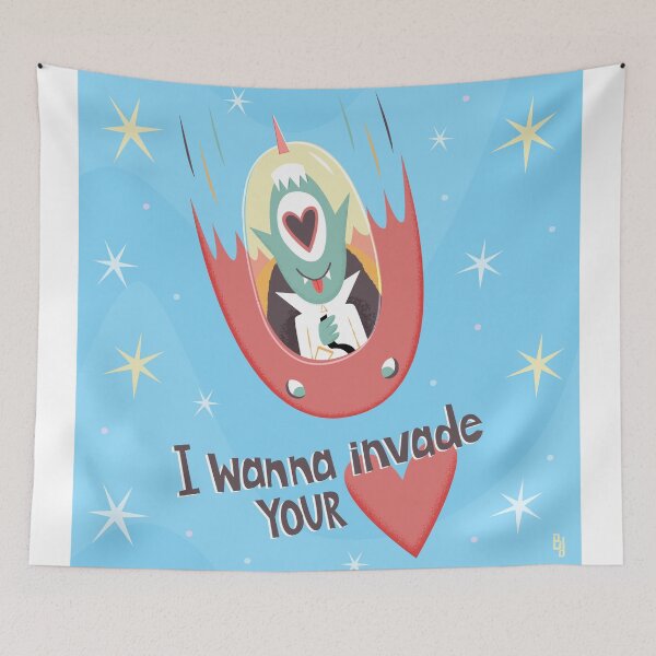 Item preview, I Wanna Invade Your Heart designed and sold by Marcelo Badari.