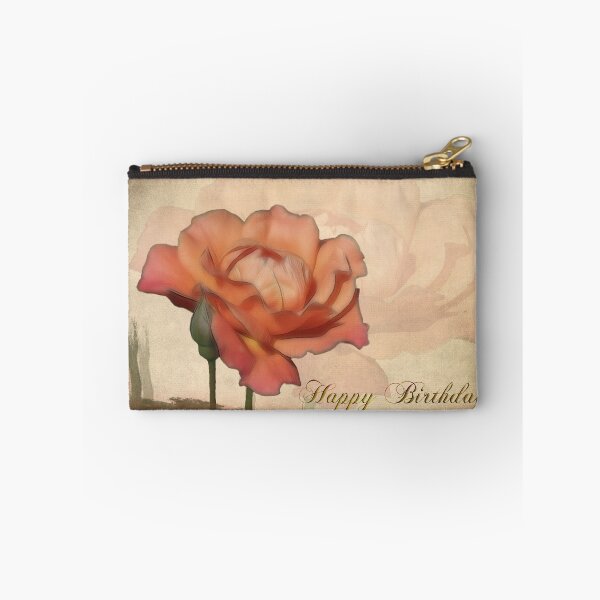 Item preview, Peach Rose Birthday Card designed and sold by Teresa Zieba.